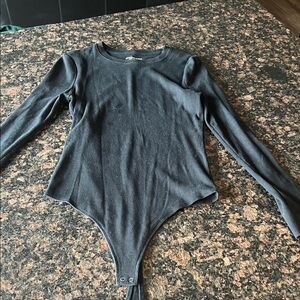Abercrombie & Fitch black, long sleeve bodysuit size medium